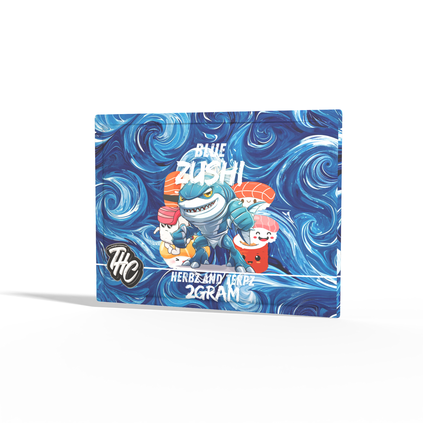 Herbz and Terpz Pouch Blue Zushi THC-A 2 gram
