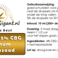 CBD Platinum 4% CBD olie + 5% CBG olie.