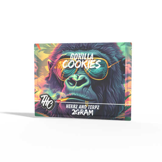 Herbz and Terpz Pouch Gorilla Cookies THC-A 2 gram