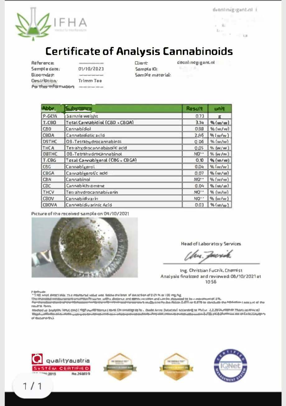 CBD Gruis     top kwaliteit cbd gruis
